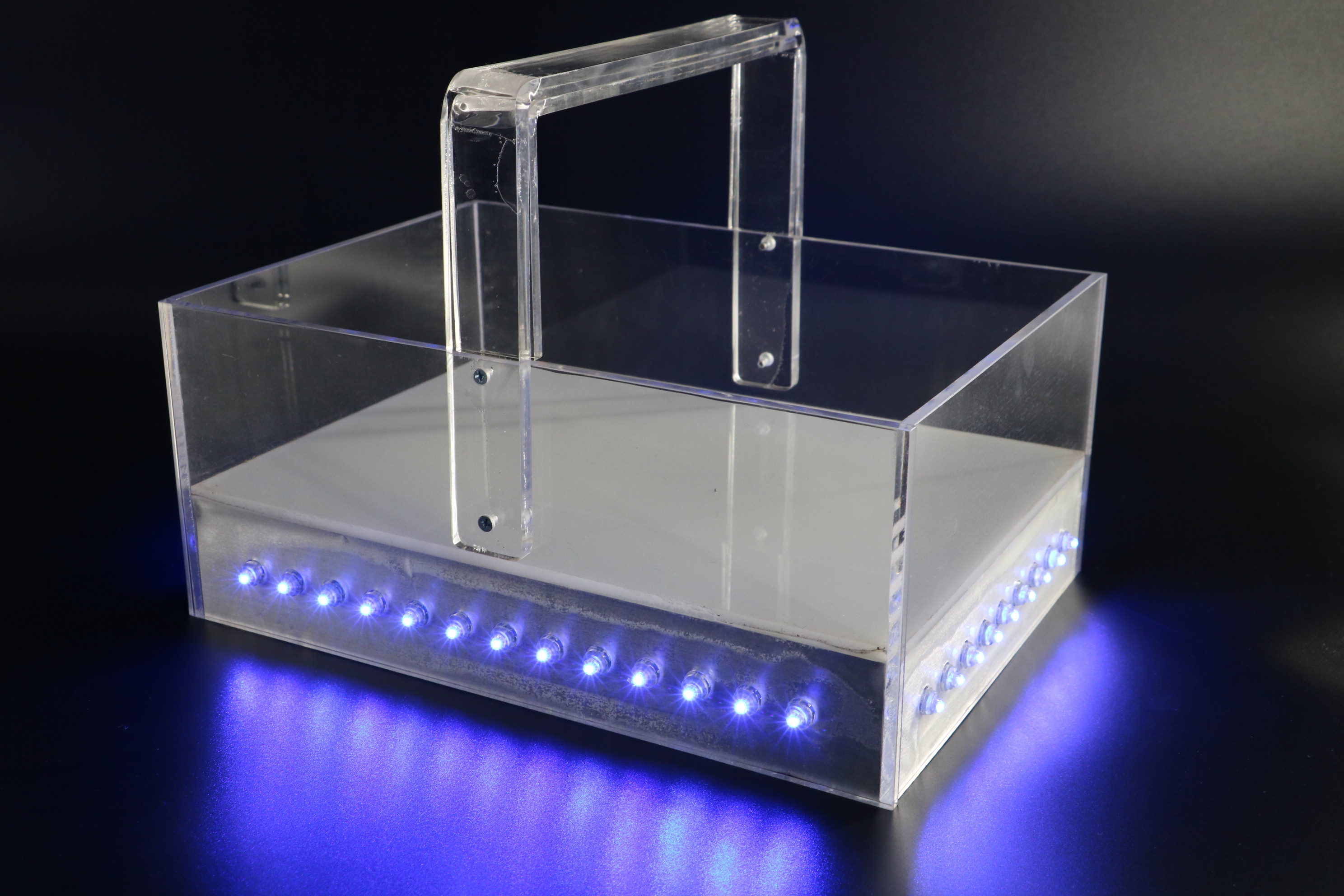 Luminous ice cream basket promotional basket Acrylic ice bucket display rack night promotion props ice drink display