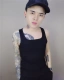 Tay nhanh màu đỏ với nam và nữ kẹo màu bó sát vest màu cotton cản trở áo vest tinh thần xã hội anh chàng thủy triều - Áo vest cotton áo ba lổ