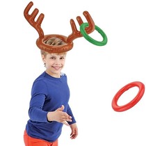 Inflatable Deer Corner Throw Collar Blow Deer Head Throwback Company Annual Meeting Props Christmas Ornament Head Stirrup Hat Toy