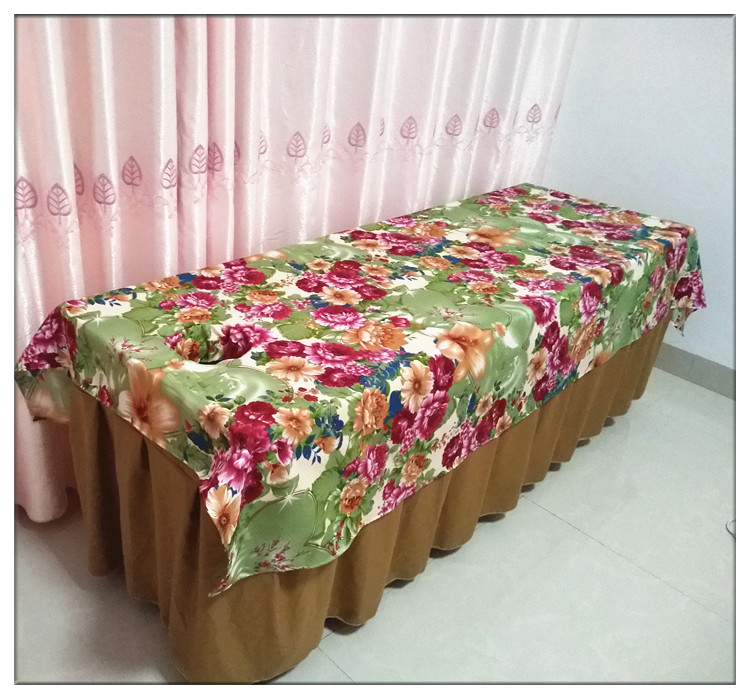Trung tâm Y tế massage xoa bóp y tế điều trị SPA thẩm mỹ viện tấm sợi chân dành riêng dày rau lỗ mở - Khăn trải giường ga giường màu xám