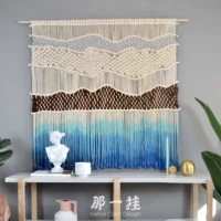 [山河] mà treo trong tay tấm thảm dệt màu tường trang trí tường treo phòng khách trang trí nhà thảm decor vintage