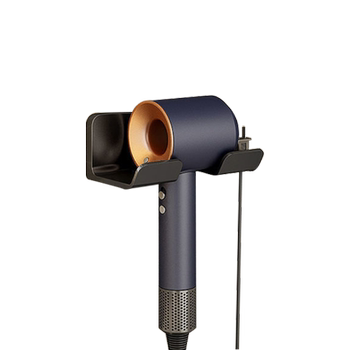 Hair dryer storage rack without punching wall-mounted bracket