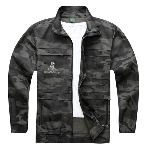 Эластичный хлопковый камуфляжный осенний комбинезон для отдыха