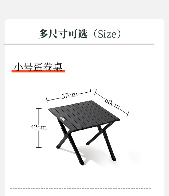 Beishanlang ngoài trời bàn gấp cắm trại bàn trứng cuộn ghế hợp kim bàn dã ngoại thiết bị cầm tay cung cấp bộ hoàn chỉnh