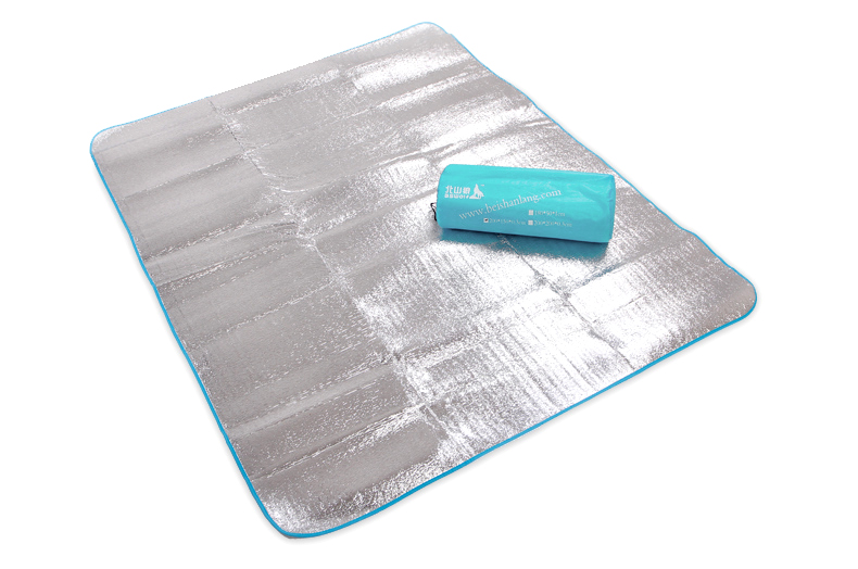 Beishan Wolf ngoài trời dày nhôm lá đôi độ ẩm Mat dã ngoại Mat Crawling Mat Cắm trại Lều Mat 200 * 150 - Thảm chống ẩm / Mat / Gối miếng xốp lót sàn