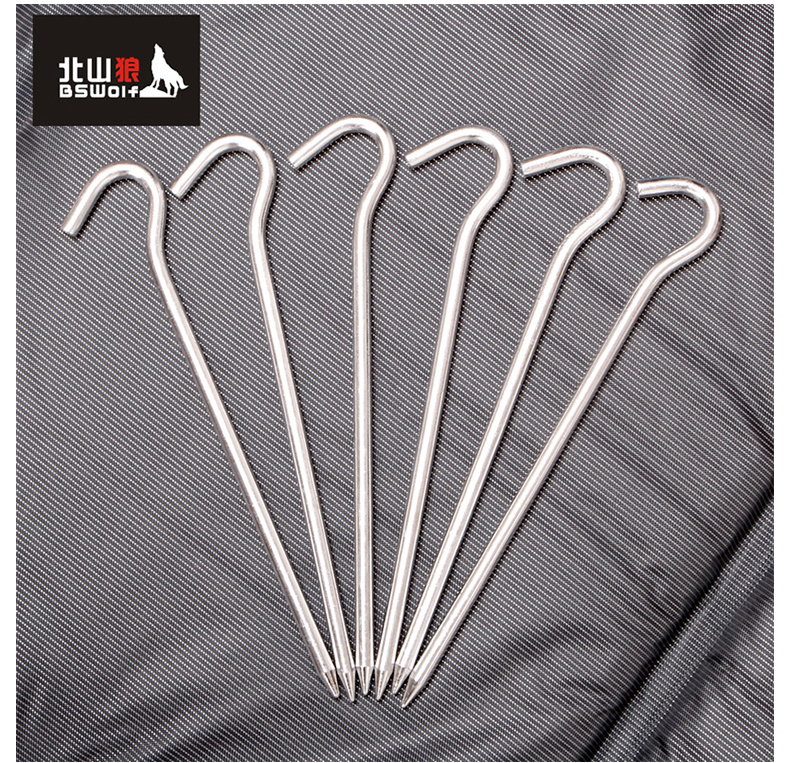 Sản phẩm ngoài trời Beishan Wolf Phụ kiện lều Nhôm chốt Lều Studs Cỏ Studs - Lều / mái hiên / phụ kiện lều lều cho bé trai