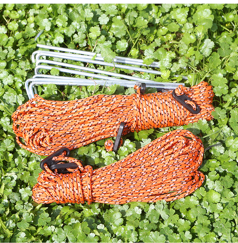 Beishan Wolf Tán với dây rút tán với móng tay nhôm nail rope trận đấu set phụ kiện bãi biển lều leu du lich