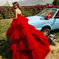 Красный одиночный 3 одинокая женская одежда