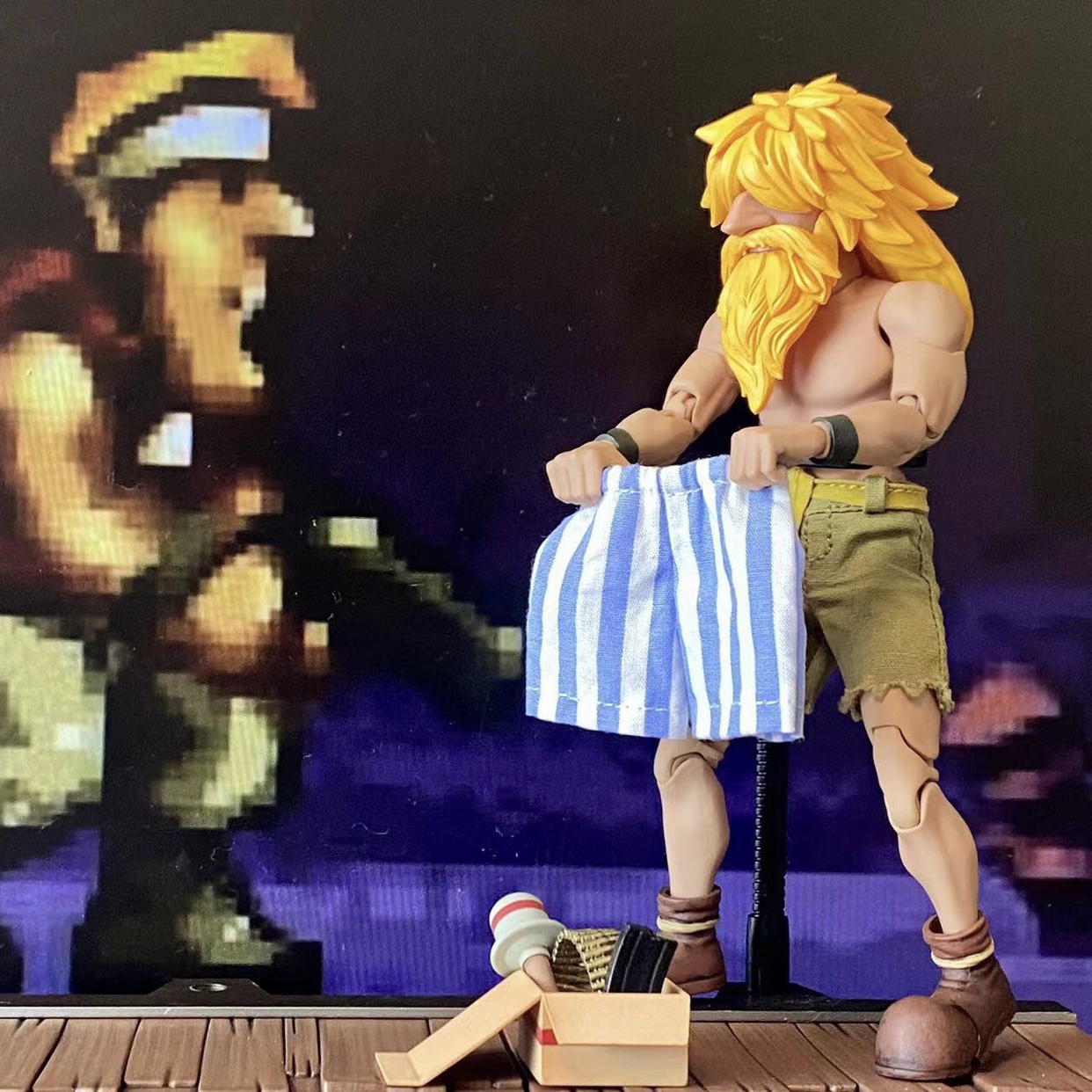 TYCTOYS 吞时工作室SNK合金弹头一文字百太郎布衣条纹短裤