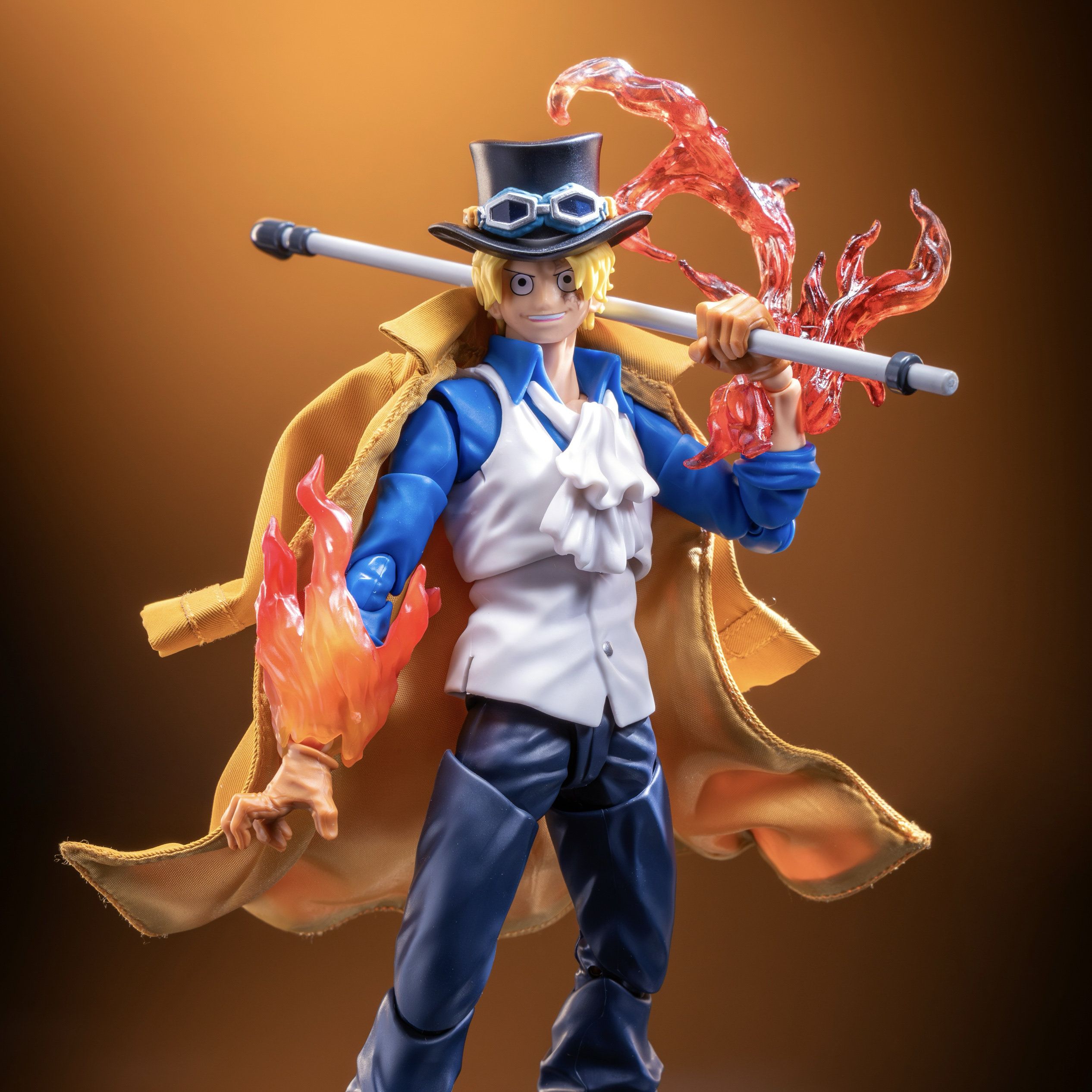 Custom Wired Cape Cloak For S.H.Figuarts One Piece Sabo (No Figure