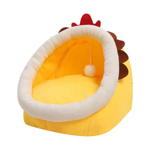 Кошачья гнездо гнездо гнездо гнезд милый мультфильм теплый полузвучный полузапись кошачьего дома спящая собака кровать четыре сезона Универсальные домашние принадлежности