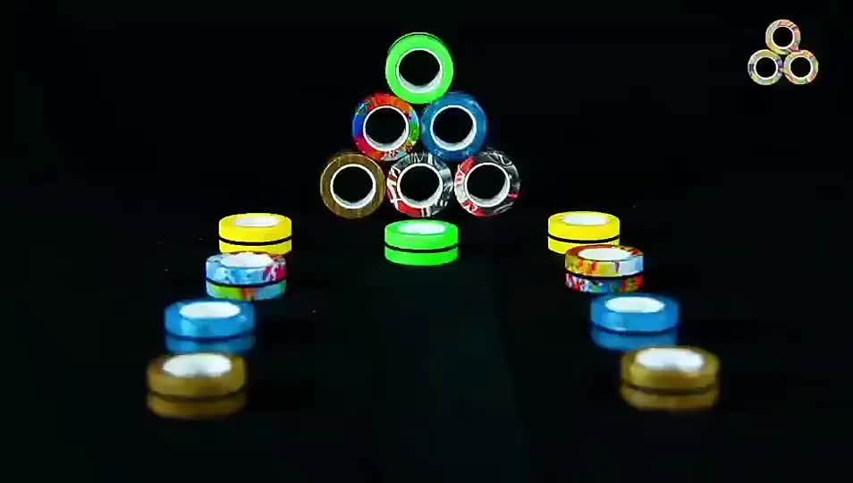 Fidget Spinner Rings Stress Relief Sensory Toy Camouflage Color