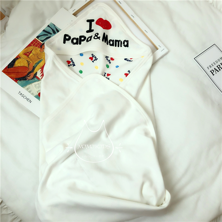Ins newborn pure cotton quilt baby spring and autumn pure cotton wrap baby thin bag quilt bath towel cover quilt universal for all seasons