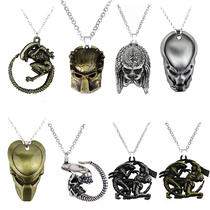 European and American movies around alien war predator AVP mask alloy pendant necklace factory direct sales