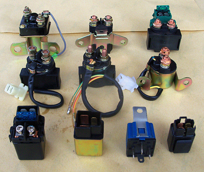 JOG90 Haomai YBR125 ghost fire Fuxi ZY100 Dasha Tianjian motorcycle start ignition relay suction stone