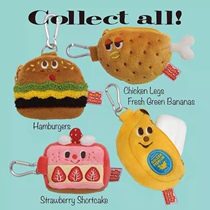 Japan GLADEE Headphone Storage Bag Strawberry Cake Banana Hamburger Chicken Mini Case for AirPods