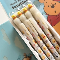 Japanese Winnie the Pooh joint limited three-dimensional head cartoon peek-a-boo loose automatic pencil 0 5mm