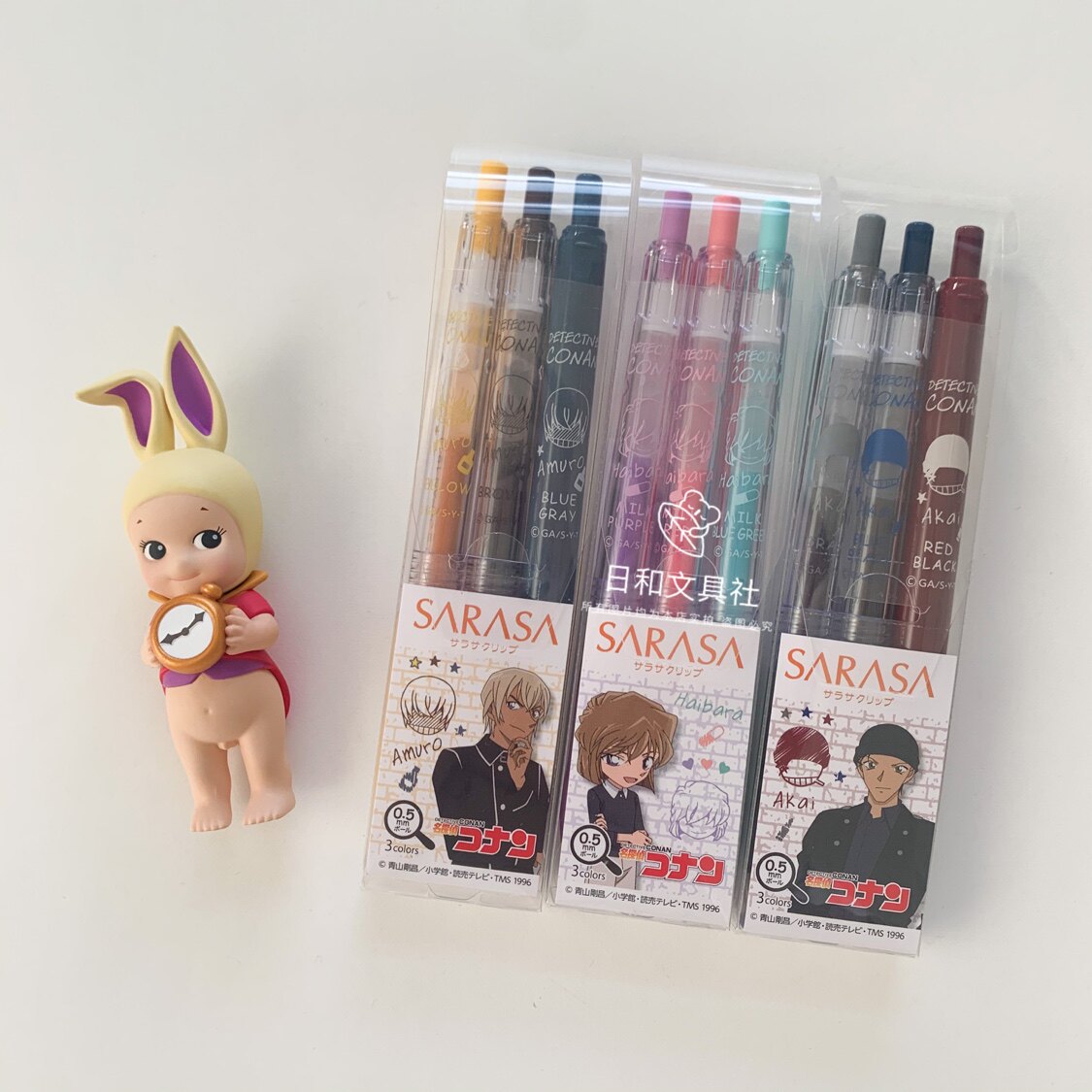 Zebra ZEBRA Detective Conan Amuro Toru Akai Shuichi Grayhara Ai JJ15 Limited 0 5 Gel Pen