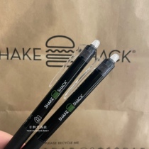 Japan PILOT Baile SHAKE SHACK hamburger joint limited erasable pen black push type 0 5mm