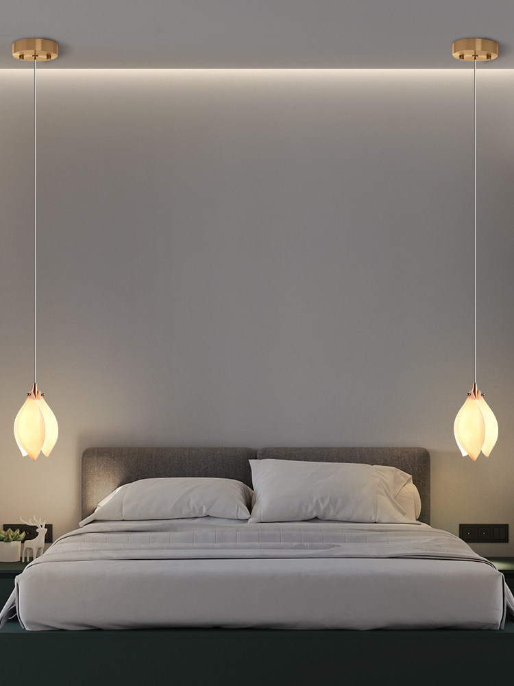 Bedside Chandelier Model Room Light Luxury Crystal Tv Background Wall Bar Counter Front Desk Bedroom Atmosphere Design Small Chandelier