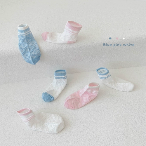 Детские хлопковые летние тонкие дышащие осенние носки для мальчиков для девочек для принцессы