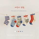 Детские осенние хлопковые милые носки подходит для мужчин и женщин, гольфы, средней длины