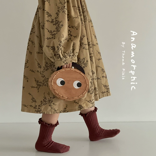 Детские носки, демисезонные хлопковые милые гольфы, средней длины