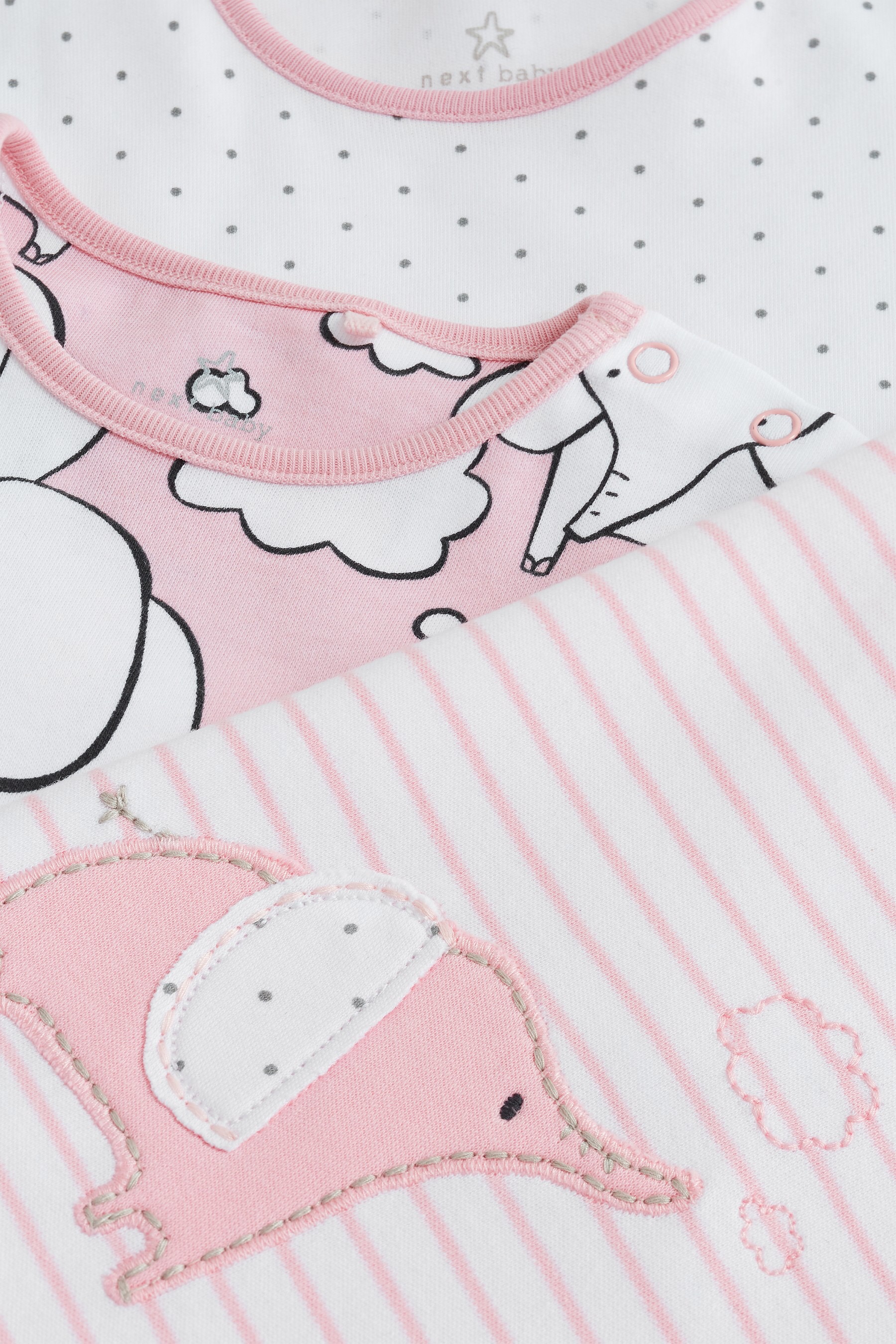 Tại chỗ! Anh NEXT19 mùa hè nữ mới kho báu em bé màu hồng dễ thương mẫu jumpsuit tay ngắn - Áo liền quần body suit cho be