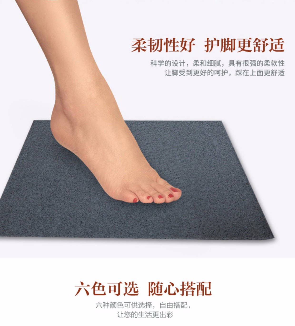 Có thể cắt dây vòng sàn mat cửa mat vào cửa thảm thảm sàn phòng tắm hành lang mat tùy chỉnh - Thảm sàn thảm đá siêu thấm