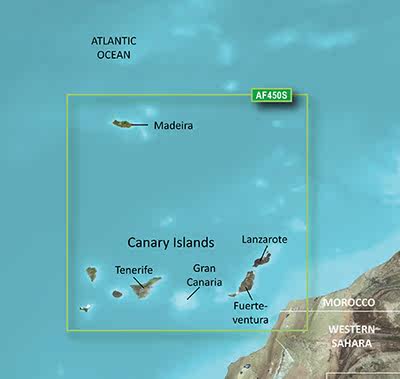 July, 2014 Garmin Madeira and Canary Islands nautical charts GPS maps
