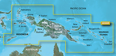 February 2015 Garmin East Timor Papua New Guinea Nautical Chart GPS Map