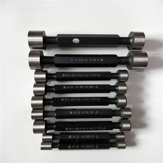 Bearing steel temper plug gauge pass and stop gauge, smooth face gauge, inner diameter pass and stop gauge factory direct sales