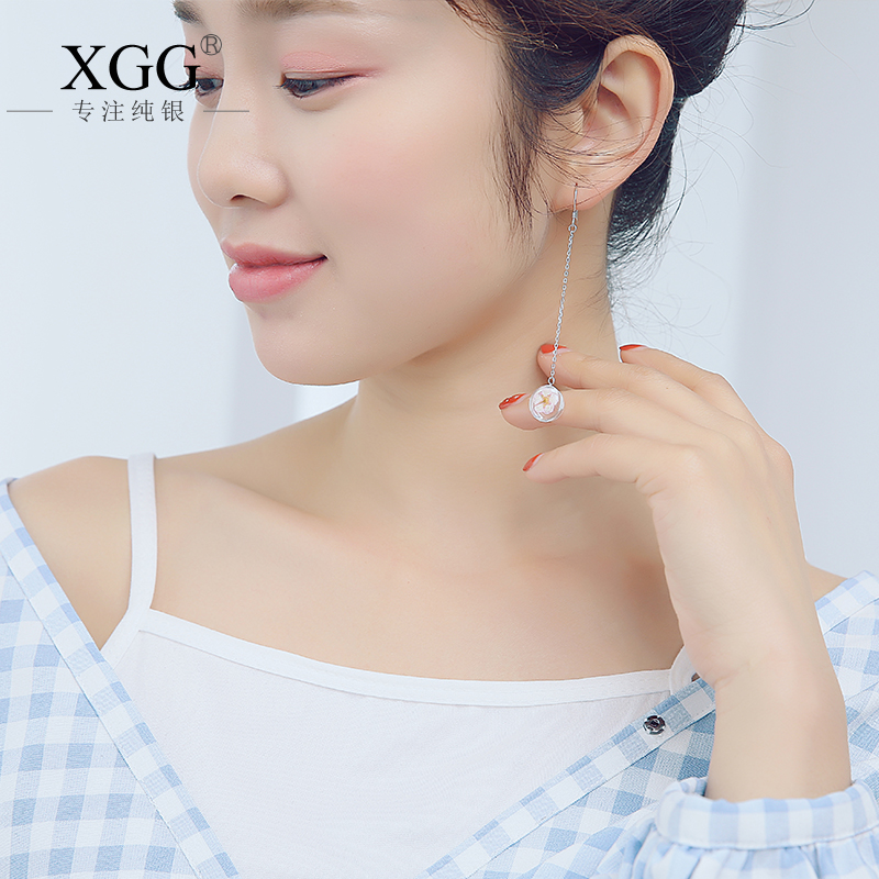 925 Silver Peach Ear Earring Female Retro - Temporary Large Ear - Nail Ear Accessories Korea Baiqi