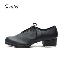 Sansha France Sanshas new wood root kick tap dance shoes Mens lace Lace Dance Shoes Soft Bottom Kick Shoes