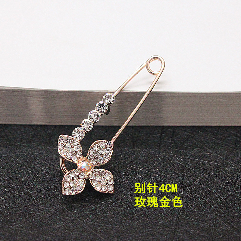 Cổ điển rhinestone phụ kiện trang trí cardigan pin khóa cổ áo trâm nhỏ đa dạng của thời trang hoang dã chống ánh sáng pin nữ ghim cài áo vest nữ