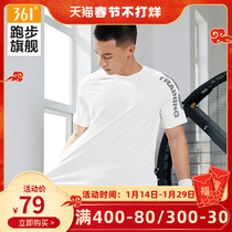 361 sports t-shirt men 2022 autumn and winter new mens fitness running top round neck quick-drying breathable sports short-sleeved