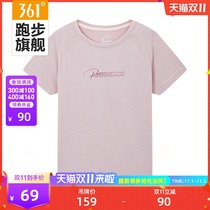 361 sports T-shirt womens 2021 summer new slim casual top round neck breathable short sleeve ladies body tide