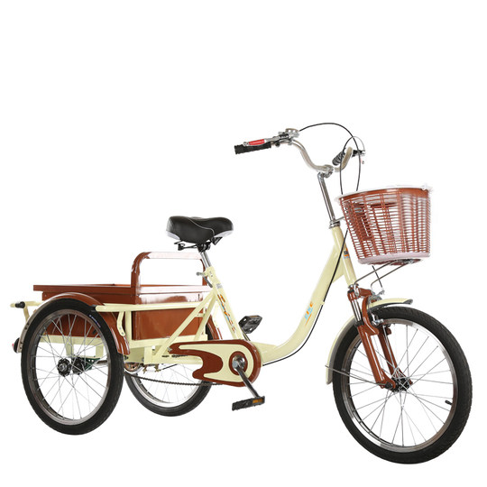 Ji Sanjian elderly pedal adult tricycle self-propelled leisure travel vehicle for shopping and elderly walking tricycle