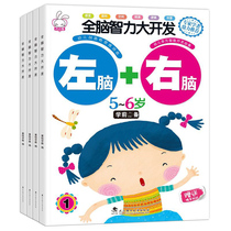 Baby whole brain intelligence development 2-6 years old brain thinking training children puzzle stickers game early teaching