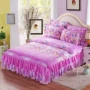 những người yêu thích thủy ngân dệt giường váy bedspread 1.8m2.0 mét bông kiểu giường nhóm giường nhám trượt bao gồm một gia đình bốn - Váy Petti giường váy