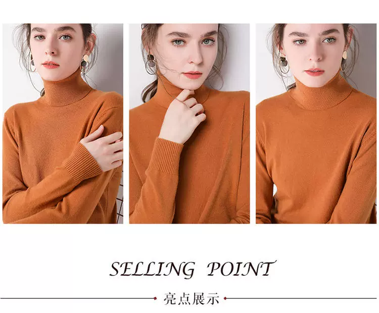 Áo len 2019 mùa thu và mùa đông mới Áo len cashmere nữ cao cổ ngắn phần len lỏng lẻo với đế dày dệt kim - Đan Cardigan