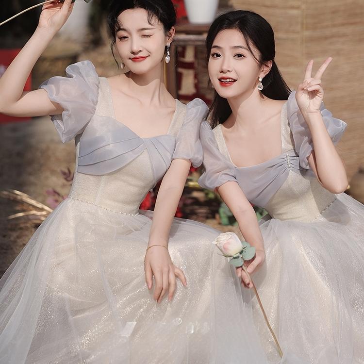 Bridesmaid Dresses 2024 Summer New Style Elegant Bridesmaid Group Sister Dresses Can Be Worn Casually Niche High-End Evening Dresses for Women Bridesmaid Dresses 2024 Summer New Style Elegant Bridesmaid Group Sister Dresses Can Be Worn Casually Niche High-End Evening Dresses for Women