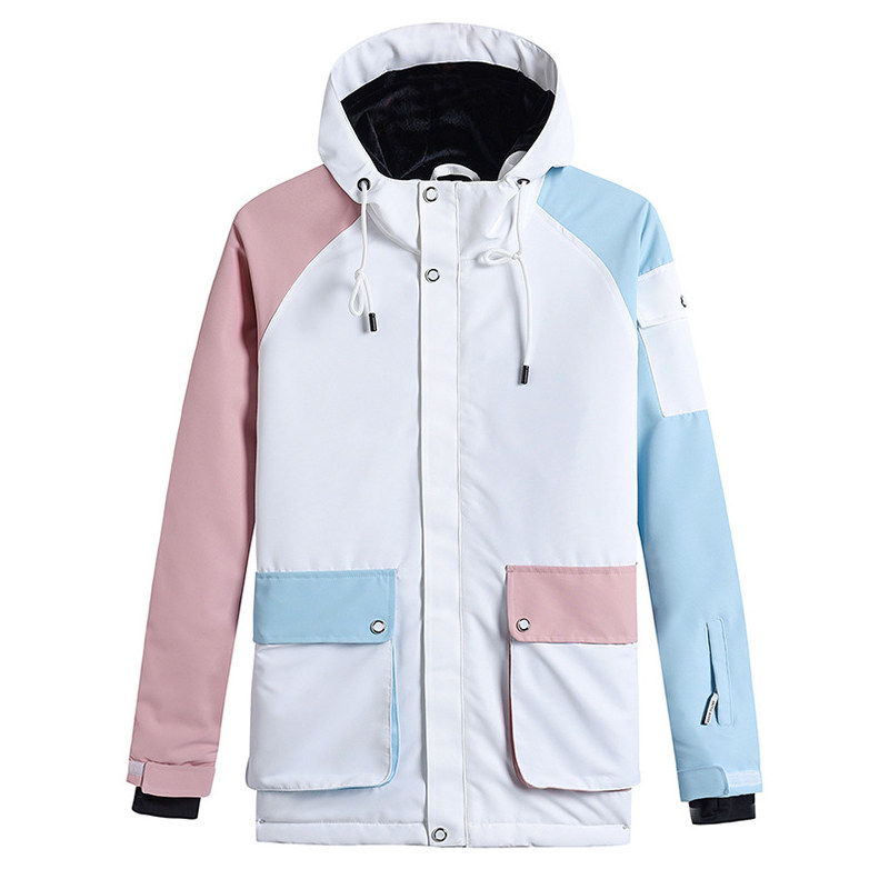 Winter outdoor ski suits for men and women couples tops single-board windproof waterproof warm double-board mid-length ski suits