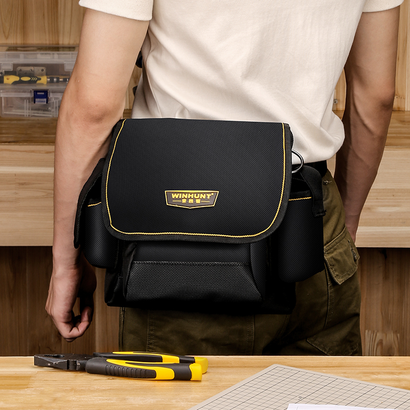 Electrician's Tool Belt Is Sturdy and Durable, Multifunctional, Portable for Men, Specialized for Maintenance, Hardware Ladder with Small Storage Bag