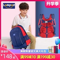  Larkpad School Bag Primary School Boy Male 1-3-4-6th grade childrens backpack womens double shoulder ridge protection to reduce the load 6-12 years old