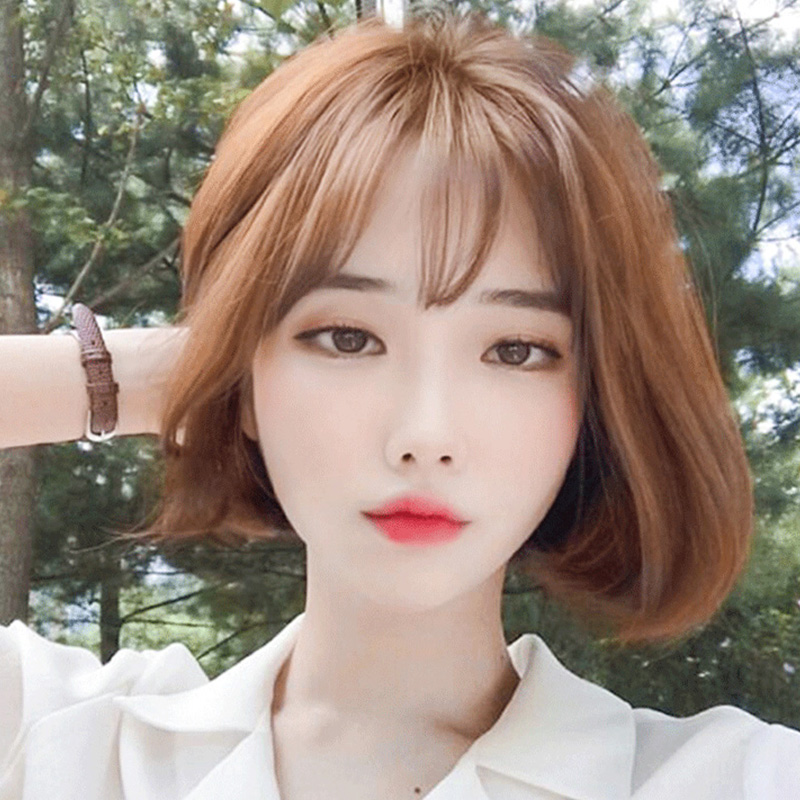 Korean Bangs Hairstyle For Round Face - Best Haircut 2020