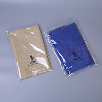 Manufacturer customized transparent zipped bag dress self-styable packing bag T-shirt plastic inner garment bag set to be imprinted logo