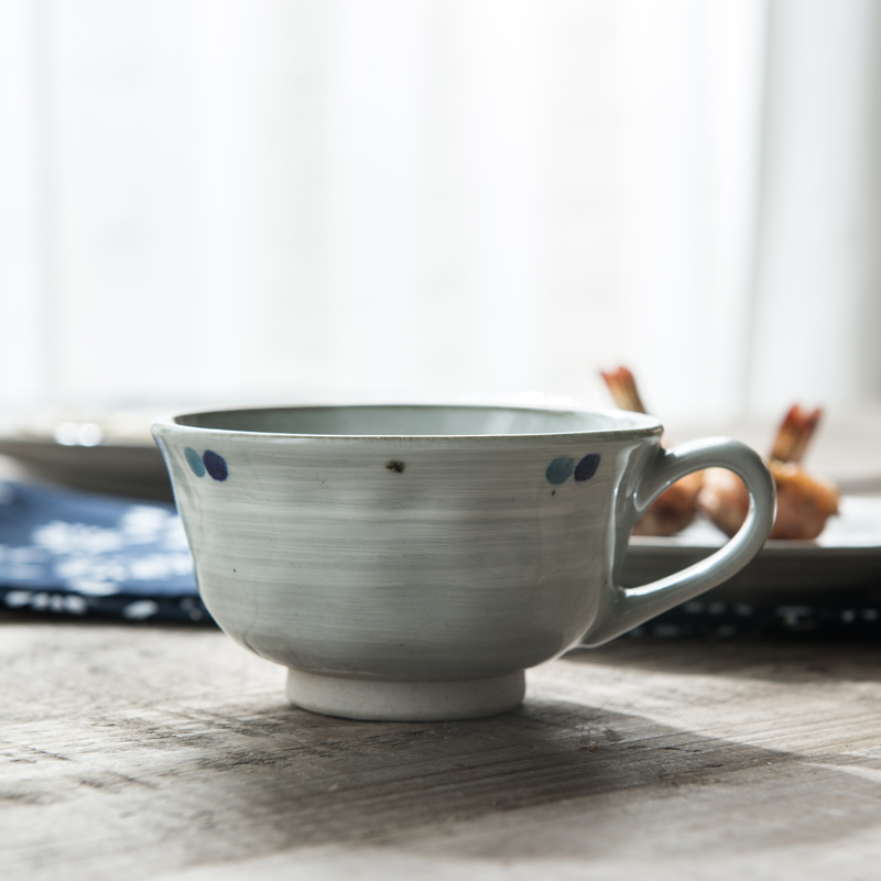 Jian Lin, a Japanese creative ceramic afternoon tea set ten grass hand coffee cup blue glass cup