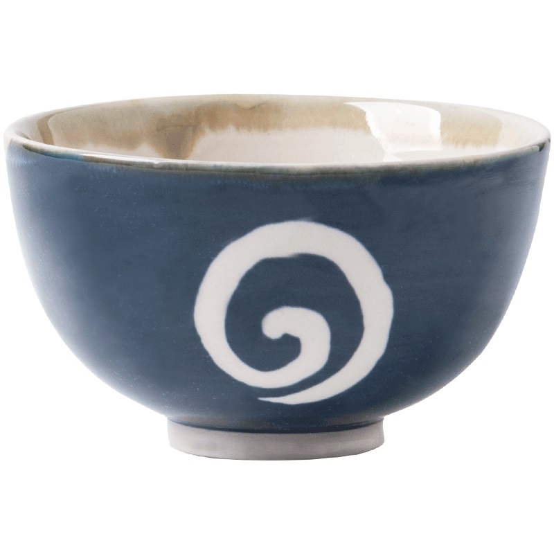 Under the glaze color hand - made of household ceramic dishes dishes chopsticks bowl bowl rainbow such to use Japanese - style tableware suit blue and white