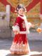 女童明制红色古风汉服2026新款秋冬厚款儿童喜庆中国风拜年服套装